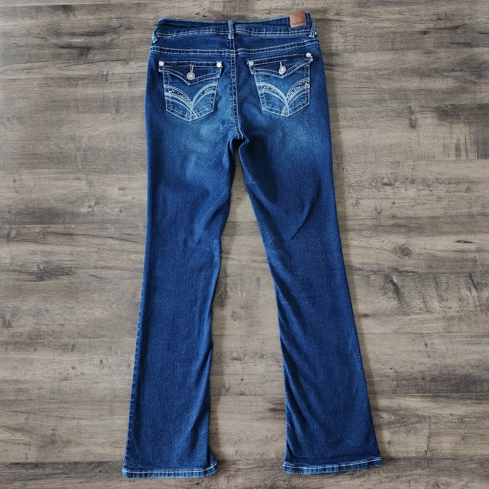 Wallflower Luscious Curvy Bootcut Blue Jean Size 7 - Picture 7 of 16